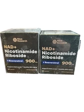 Reus Research NAD Nicotinamide Riboside Reservatol 160 Capsules Exp 11/26 12/26