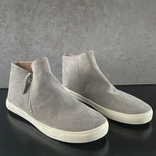 CROWN VINTAGE Zia Smoke Suede zippered ankle booties leather upper size 10M