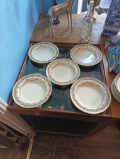 Set di 5 ciotole vintage Wedgwood Adelphi bordate 25 cm