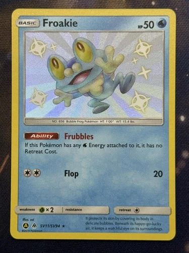 Froakie SV11/SV94 Hidden Fates: Shiny Vault Holo NM