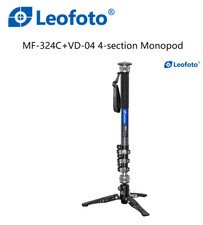 New Leofoto MF-324C VD-04 Video Monopod with 4-section Leg/Press Quick Release
