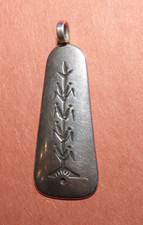 CORNSTALK PENDANT ZUNI STERLING SIGNED NEAL PAQUIN JEMEZ VINTAGE