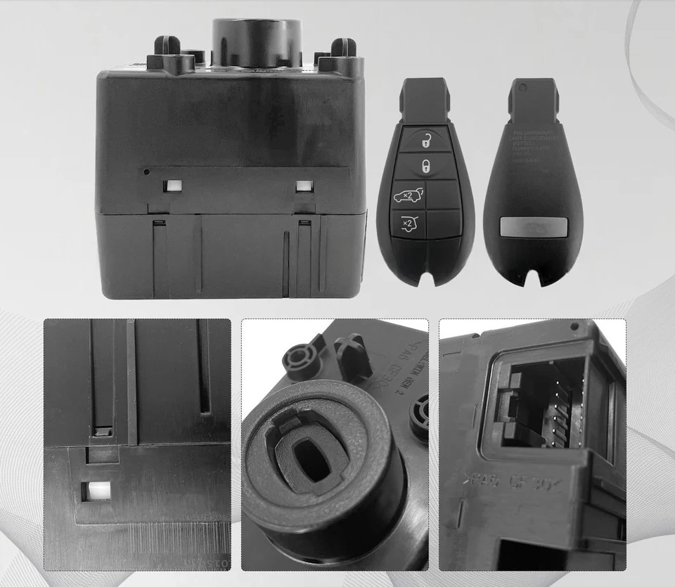 09-12 Dodge Ram 1500 WIN Module Wireless Ignition Node -Programmed w/Keys Foto 3 de 3