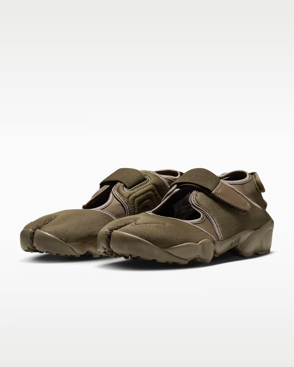 Nike Air Rift Split Toe Tabi Sneakers Dark Hazel Shimmer Slip On