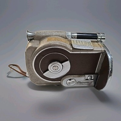 Vintage Revere 16mm Magazine Camera With Leather Case & Kodachrome