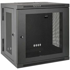 Tripp Lite SmartRack 12U Switch-Depth Wall-Mount Rack Enclosure Cabinet, Back