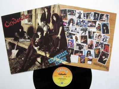 CINDERELLA Heartbreak Station LP Original 1990  Tom Keifer