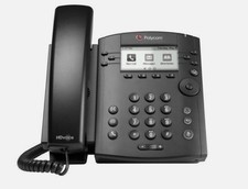 REF A STOCK - Polycom VVX 301 2200-48300-025 IP VOIP POE Telephone Complete