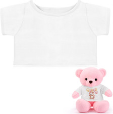 1 Pcs Sublimation Stuffed Bear Tshirt Blank 21 Inch Stuffed Animal Shirt Plush D