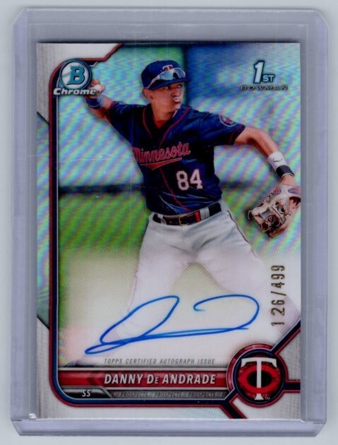 2022 Bowman - Danny De Andrade Prospect Autographs #CPA-DDE Refractor /499