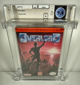 Overlord New Nintendo NES Factory Sealed WATA Grade 9.4 A Mint Rare