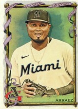 2023 Topps Allen & Ginter Silver Portrait Hot Box #41 Luis Arraez - Miami Marlin