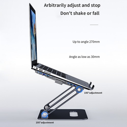 Foldable Laptop Tablet Stand with Cooling Fan Desktop PC Notebook Lifting Holder - Bild 2 von 9