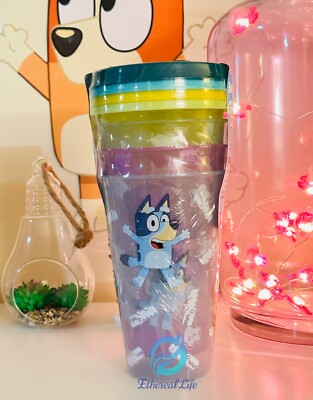 Bluey 4 pack color change tumblers | eBay