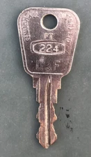 C.E MARSHALL UNION KNOCKOUT FT224 KEY CLASSIC CAR/VAN FOMOCO FORD ENFO