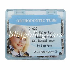 200 Pcs/Box Dental Buccal tube 1st molar Bonding Convertible Roth 022 Split
