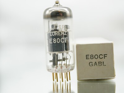 1x E80CF Telefunken Siemens Label NOS/NIB/NEW in Box TUBE VALVOLA RÖHRE 002