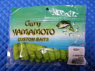 Leurre Gary Yamamoto Super Grub – Lot De 20, Couleur Luminous White Difficile à Trouver
