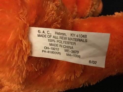 Teddy Bear in a Pumpkin Costume 12” So Cute Halloween Decor - Picture 4 of 4