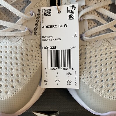 Adidas Adizero SL HQ1338 women Running shoes Size 8.5,Grey