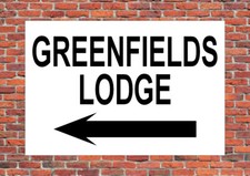 YOUR HOUSE PROPERTY BUSINESS ~ DIRECTION SIGN NOTICE with left right or no arrow