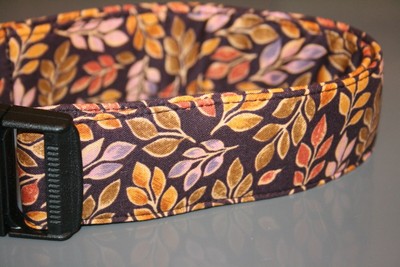 Fall Leaves Purple Brown Autumn Dog & Cat Collars