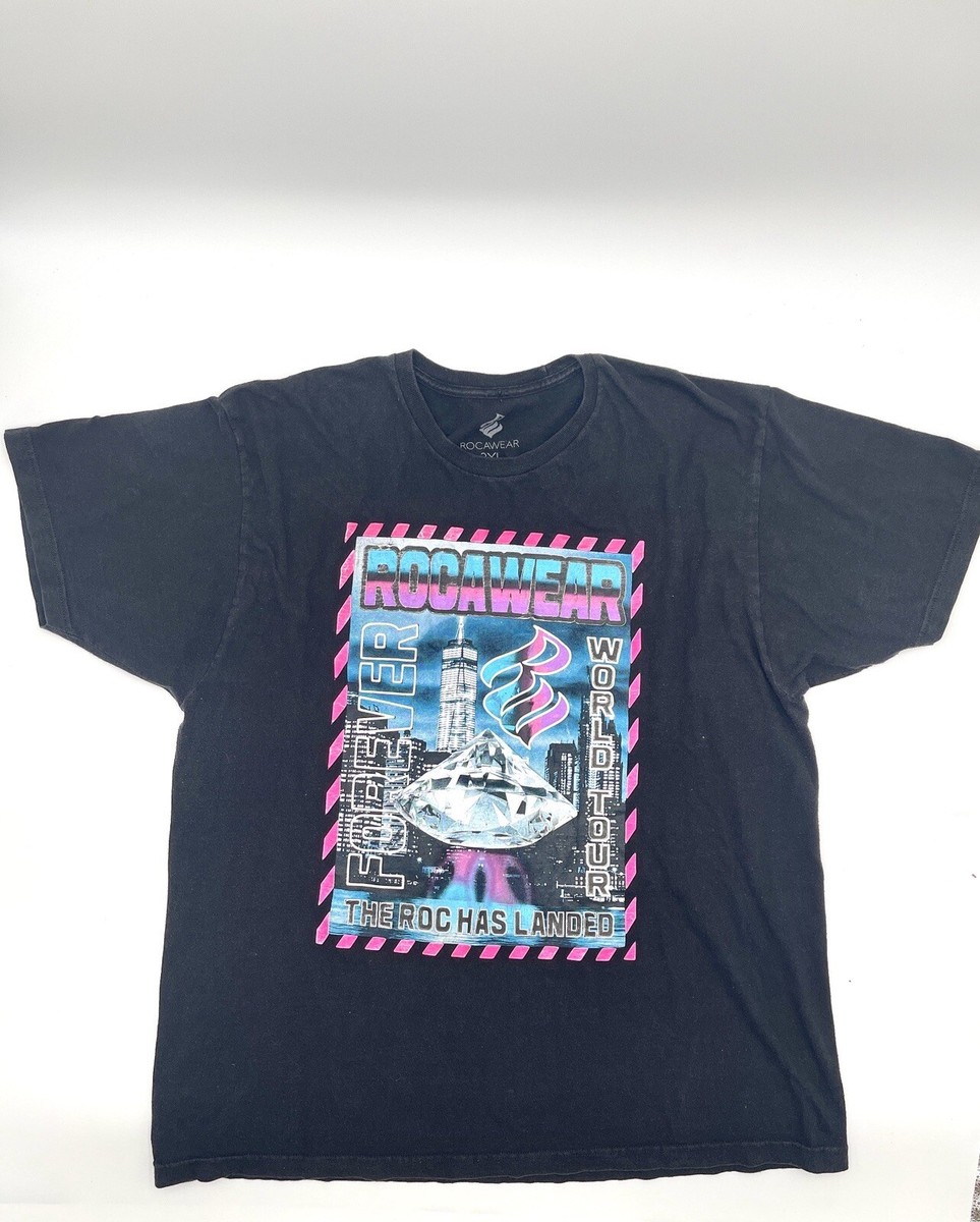 JAY Z ROCAWEAR Shirt Mens XXL 2XL WORLD TOUR Shirt Forever JAY Z ROCAWEAR Shirt Mens XXL 2XL WORLD TOUR Shirt Forever