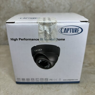 Capture CCTV Camera Dome 0E-DRSTP650 3.6mm lens Analog Dark Grey NEW In Box!