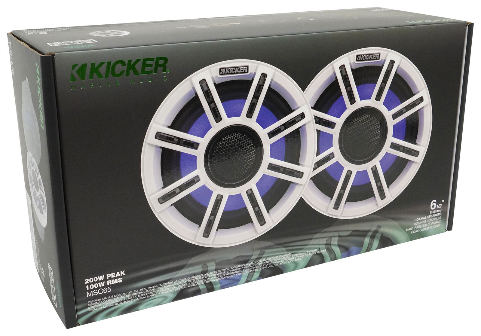 Пара морских динамиков премиум-класса KICKER 51MSC65 MSC65 65 мощностью 200 Вт 4 Ом