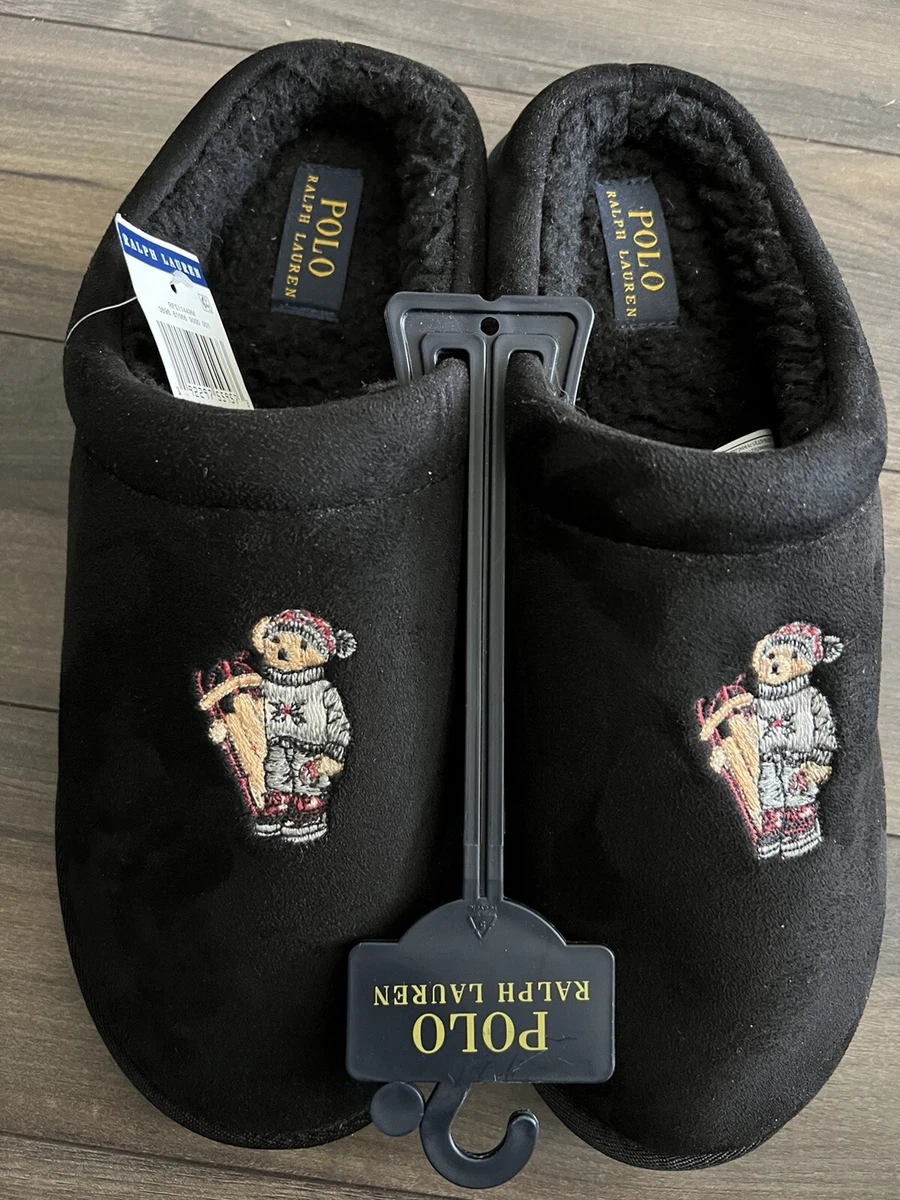 Polo bear shearling slipper Clearance