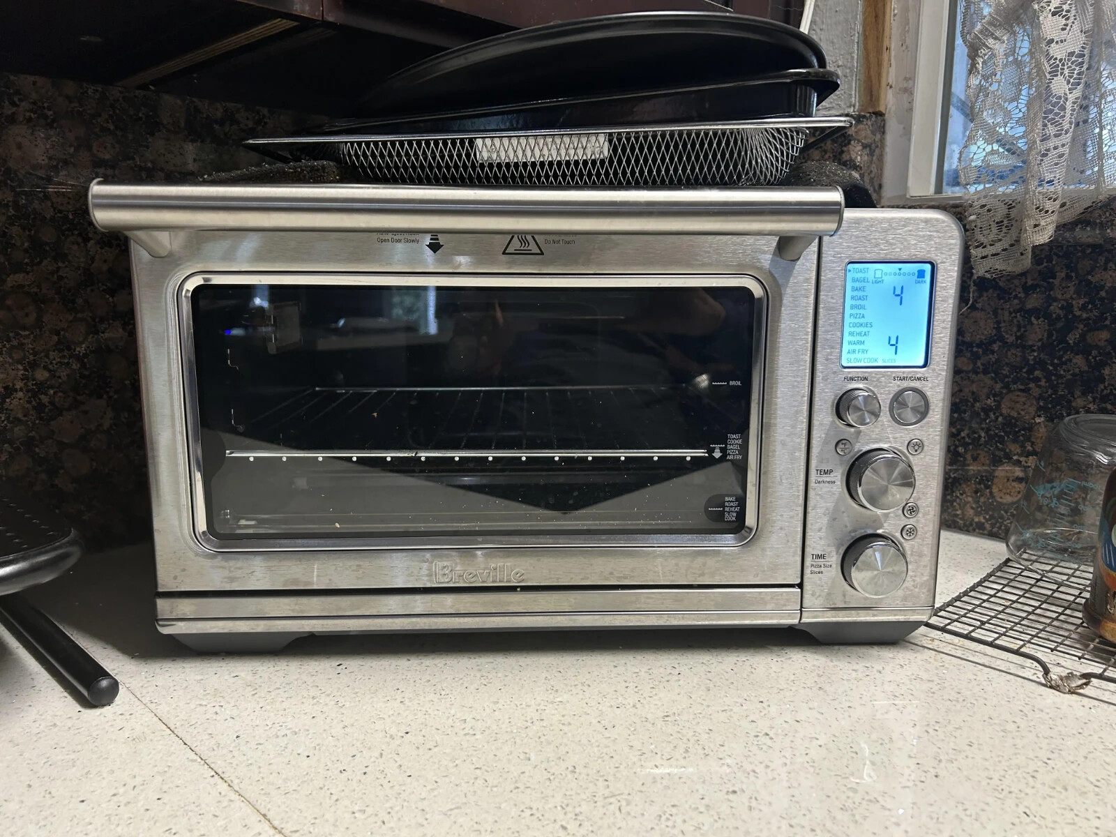 Breville Smart Oven Air Fryer BOV860BSS1BUS1 in Brushed Stainless Steel for Multi-Function Cooking and Air Frying