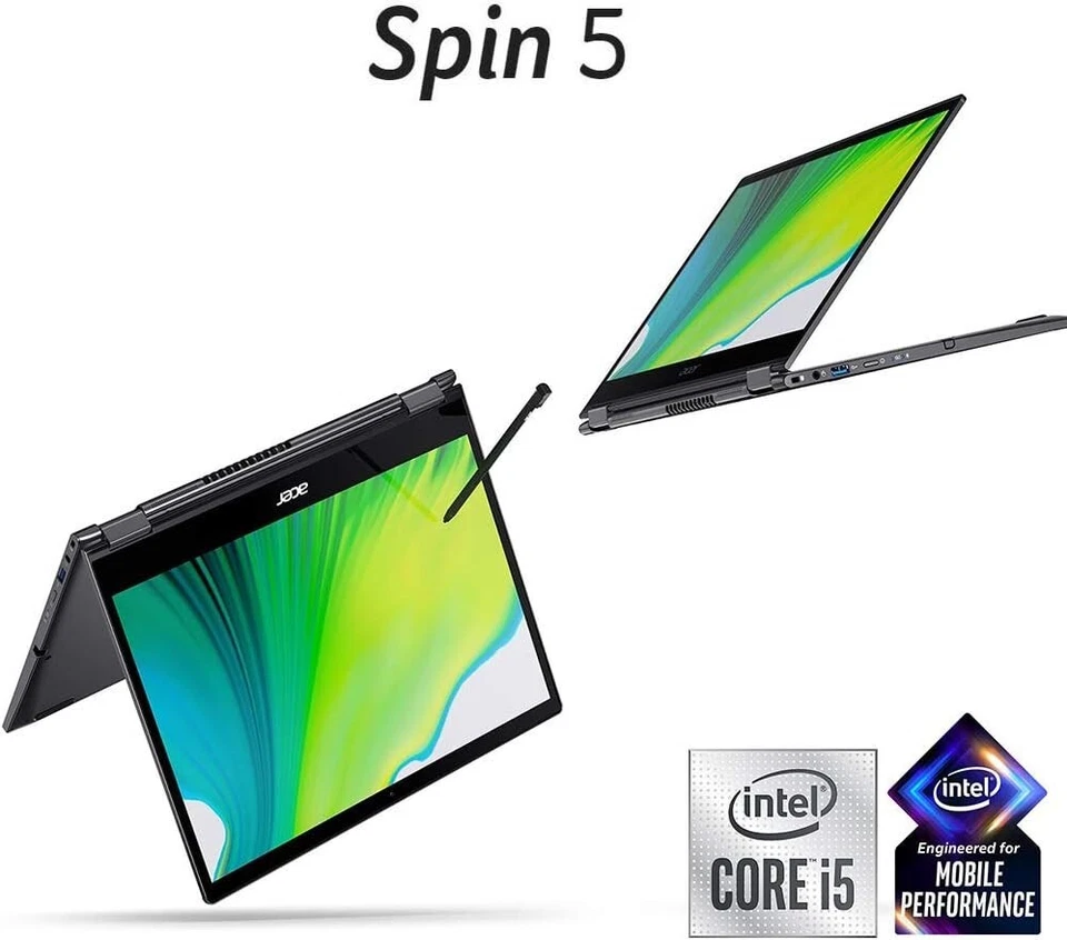 New Acer Spin 5 Convertible Laptop Touch 13.3" i5-8265U 8G 256G Win 10 Pro FPR - Image 2 of 2