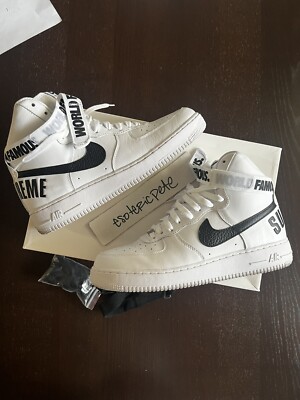 SZ SUPREME NIKE AIR FORCE HIGH SP WHITE 2014
