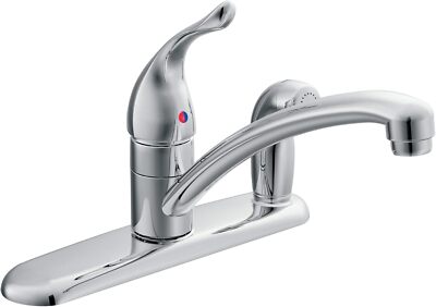 Moen Chateau  7434  Single-Handle Kitchen Faucet w/ Side Spray - Chrome