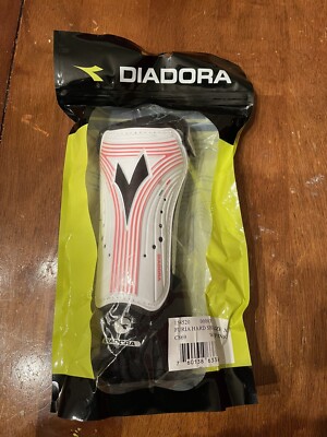 Diadora XS Shin Guards Youth Kids Furia Hard Shell White/Pink TF