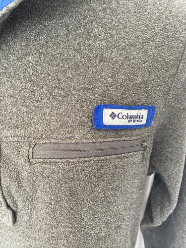 Men’s Kansas Jayhawks Columbia PFG 1/4 Snap Long Sleeve Fleece Pullover Size S - Picture 4 of 12
