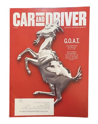 Car & Driver Magazine Ferrari July 2020 G.O.A.T. Back Issue Mustang Toyota Prius