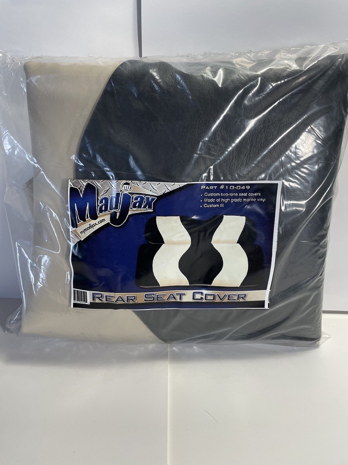 Madjax Golfcart Rear Seat Cover Wave Black/tan 10-049 Genesi