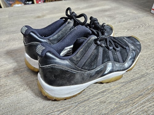 Size 12.5 Nike Air Jordan 11 Retro Low Barons Men's Sneakers Shoes Black White - Picture 4 of 16
