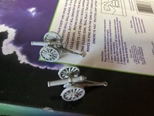 2 small gray cannons