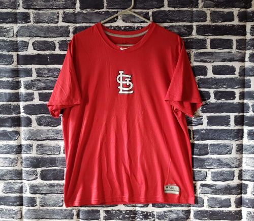 🔥 St. Louis Cardinals Pro Stock Player Issued Nike Dri-Fit Trainingsshirt Large