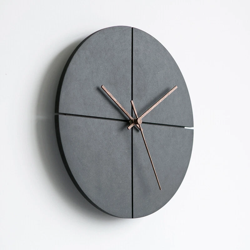 Modern Wooden Wall Clock 'Old Town', Walnut Hands, Silent Quartz Mechanism - Image 3 of 4