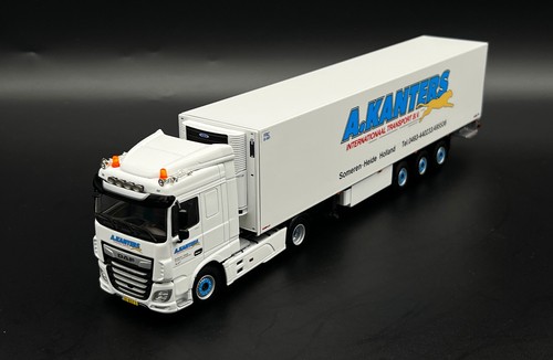 DAF XF space cab 4x2 reefer trailer "Kanters Transport" WSI truck models , 1:50 - Picture 2 of 10