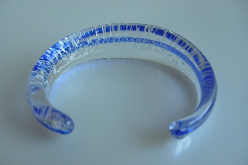 Murano Glass Bangle Orig. Ladies Wrist Jewellery Unique Handmade Bracelets - Picture 7 of 12