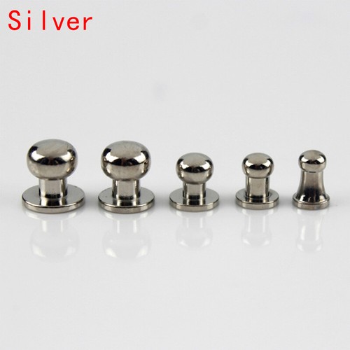 10Sets Metal Craft Brass Rivets Screws For Leather Studs Double Sided Decorative - Picture 5 of 15