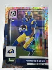 2022 Donruss Optic Allen Robinson Fire Emoji Holo Parallel SSP #117 LA RAMS