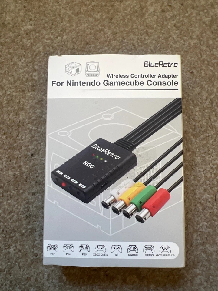 Wireless Controllers Adapter For Nintendo GameCube Supports 4 Bluetooth RARE - Image 2 of 4
