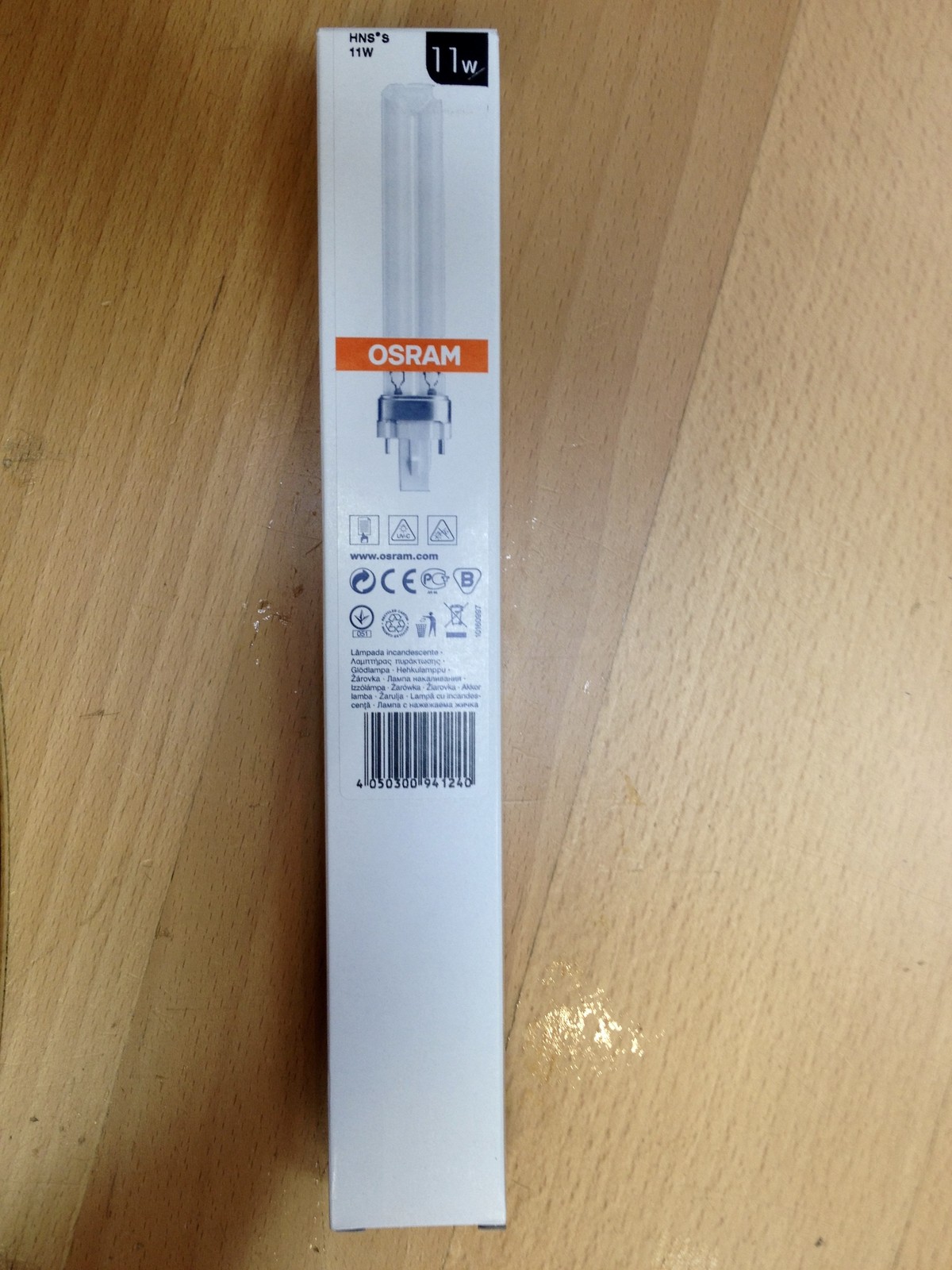 Osram Puritec HNS S 11W Germicidal Lamp UVC Lamp Base G23 Kills Viruses !!!