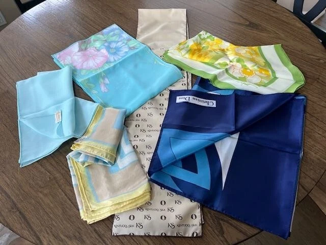 Collection de 6 foulards femme   formes/tailles assorties