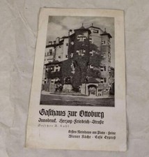 Gasthaus zur Ottoburg Innsbruck - altes Werbeheftlein aus den 1920er/30er J. /28